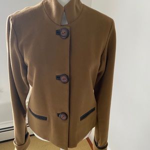 Cashmere Jacket w/ Grey Herringbone trim Kia Mira